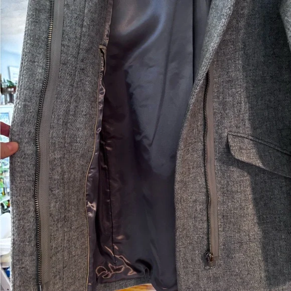 J. Crew Gray Italian Stadium Cloth Coat - Picture 5 of 5